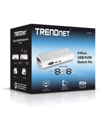 Nuevo Switch KVM Trendnet De 4 Puertos USB - Envío Gratuito