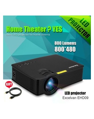 Excelvan EHD09 Projector Mini LED - Envío Gratuito