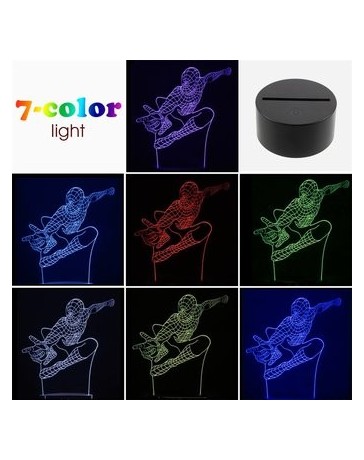 EW 3D hombre araña color de la lámpara - Envío Gratuito