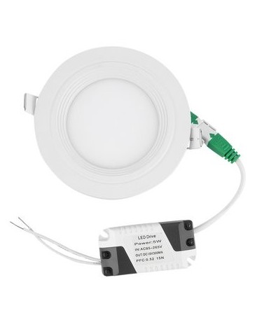 EH AC85-265 5W blanca luz del panel de techo redondo - Envío Gratuito