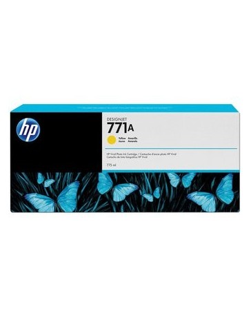 Cartucho de Tinta HP 771A Amarillo, Modelo, B6Y18A, 775 ml. - Envío Gratuito