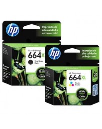 Cartucho De Tinta HP 664XL Negro + Tricolor - Envío Gratuito