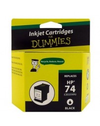 TINTA COMPATIBLE INK FOR DUMMIES HP 74 CB335WL- NEGRO - Envío Gratuito