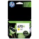 Cartucho De Tinta HP 670XL Amarillo - Envío Gratuito