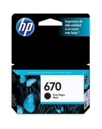 Cartucho De Tinta HP 670 Negro - Envío Gratuito