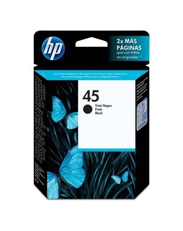 Cartucho de Tinta HP 45-Negro - Envío Gratuito