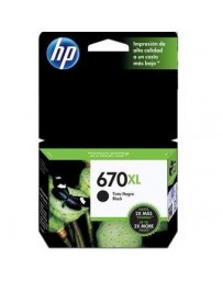 Cartucho de Tinta HP 670XL Advantage de Alto Rendimiento-Negro. - Envío Gratuito