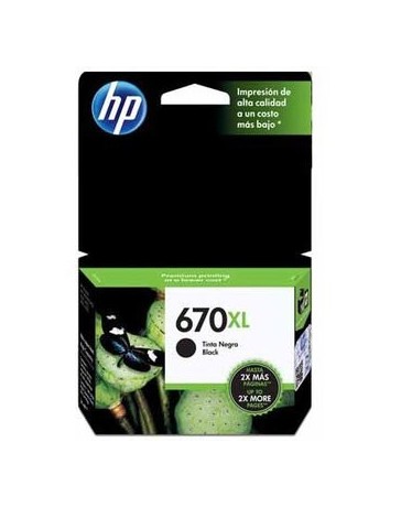 Cartucho de Tinta HP 670XL Advantage de Alto Rendimiento-Negro. - Envío Gratuito