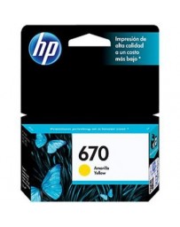 Nuevo HP CARTUCHO 670 AMARILLO PHOTOSMATR 3525 - Envío Gratuito