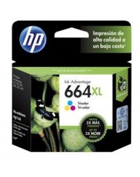 Nuevo Cartucho original de tinta tricolor de alto rendimiento HP 664XL - Envío Gratuito