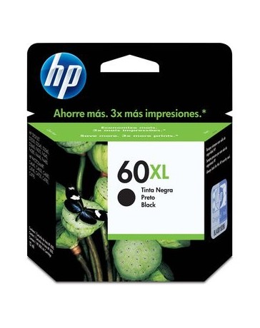 Cartucho de Tinta HP 60XL de Alto Rendimiento-Negro. - Envío Gratuito