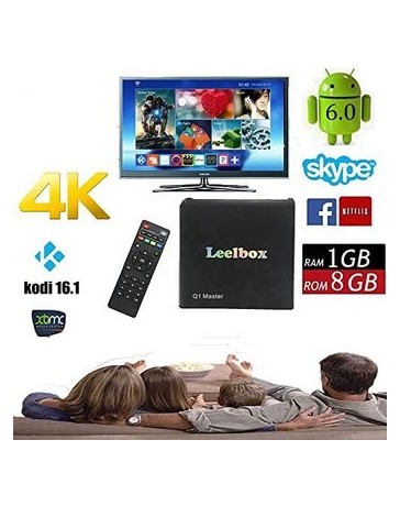 2017 Leelbox Q1 Master Android TV Box Android 6.0 S905X - Envío Gratuito