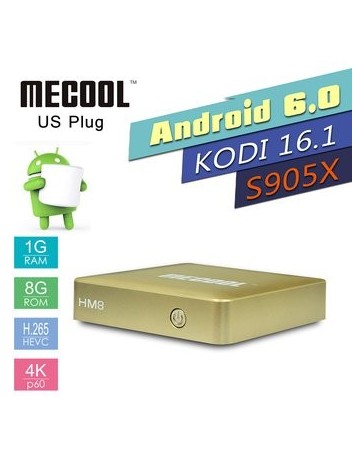 MECOOL HM8 TV Box Amlogic S905X Quad Core 64 Bit Android - Envío Gratuito