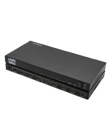 8 Puerto 1 en 8 de 1x8 Splitter HDMI Audio Video 1080P - Envío Gratuito