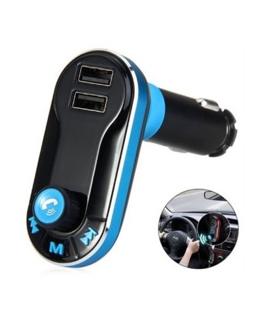 Transmisor FM Bluetooth V2.1 coche con el cargador del coche - Envío Gratuito