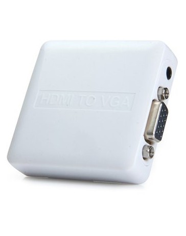 Adaptador Convertidor HDMI A VGA Y Proyector De Audio - Envío Gratuito