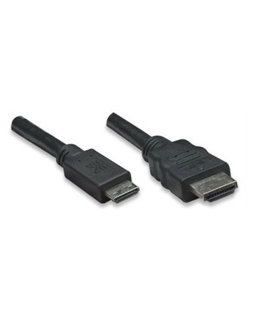 Nuevo Manhattan Cable Video Hdmi Mini -Hdmi 1.8M Bolsa - Envío Gratuito