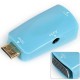 Adaptador HDMI Mini A VGA Y Adaptador De Audio-Azul. - Envío Gratuito