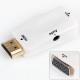 Adaptador HDMI A VGA Y Adaptador De Audio-Blanco. - Envío Gratuito