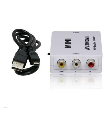AV CVBS 3 RCA a HDMI adaptador AV2HDMI - Envío Gratuito