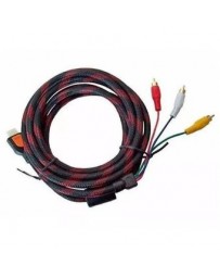 Cable Nylon Reforzado Hdmi A Rca 1.5mt - Envío Gratuito