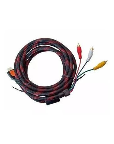 Cable Nylon Reforzado Hdmi A Rca 1.5mt - Envío Gratuito