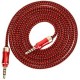3.5mm macho a macho Car Audio AUX Cable - Rojo + Negro - Envío Gratuito