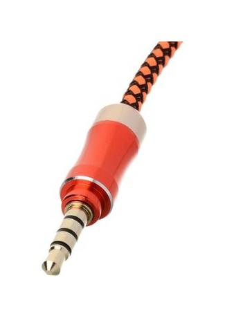 3.5mm macho a macho Car Audio AUX Cable - Orange (150 cm) - Envío Gratuito