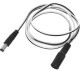 C.C. 5.5 x 2.1mm Cable macho a hembra extensión - negro + blanco - Envío Gratuito