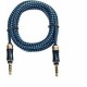 3,5 mm macho a macho cable de audio del coche AUX - azul + negro - Envío Gratuito