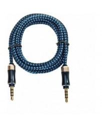 3,5 mm macho a macho cable de audio del coche AUX - azul + negro - Envío Gratuito