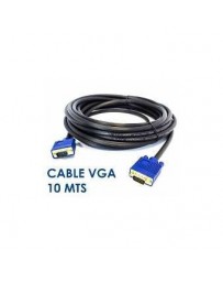 Cable Vga Macho 10 Metros Laptop Pc Proyector Tv -Negro - Envío Gratuito