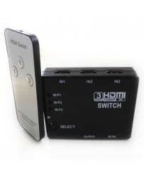 Switch Divisor Hdmi 3 Puertos + Control Remoto Seafon - Envío Gratuito