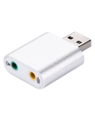 Czh-h077 Aluminio Shell 7.1 Canales De Audio Tarjeta De Sonido - Envío Gratuito