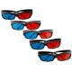 Duola 5 x rojo azul gafas 3D marco para película Dimensional - Envío Gratuito