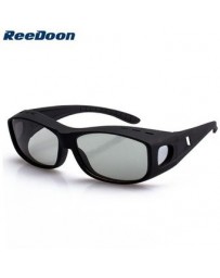 Reedoon 9755 polarizada Gafas 3D no Flash para TCL, LG TV 3D - Negro - Envío Gratuito