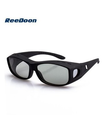 Reedoon 9755 polarizada Gafas 3D no Flash para TCL, LG TV 3D - Negro - Envío Gratuito