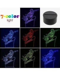 EW 3D hombre araña color de la lámpara - Envío Gratuito
