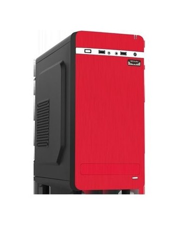 Gabinete KMEX ATX Mediatorre CM-01A7 Rojo 450W 24P. - Envío Gratuito
