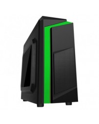 Gabinete KMEX ATX Mediatorre 3Z22 Negro VERDE 450W 24P. - Envío Gratuito