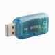 Externa USB 5.1 3D tarjeta adaptador de Audio sonido - Envío Gratuito