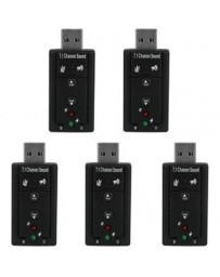 USB Virtual 7.1-ch w/ Adaptadores de tarjeta de sonido de audio - Envío Gratuito