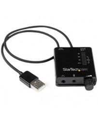 Tarjeta Sonido Stereo USB Startech IcUSBaudio2d +C+ - Envío Gratuito