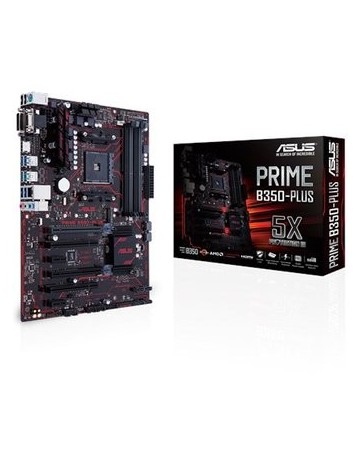 Tarjeta Madre Asus Prime B350 Plus AM4 UATX Con Iluminación LED - Envío Gratuito