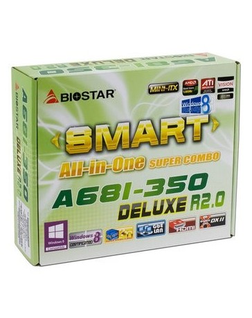 T. Madre Biostar A68I-350 DELUXE R2.0, Chipset AMD A68 - Envío Gratuito