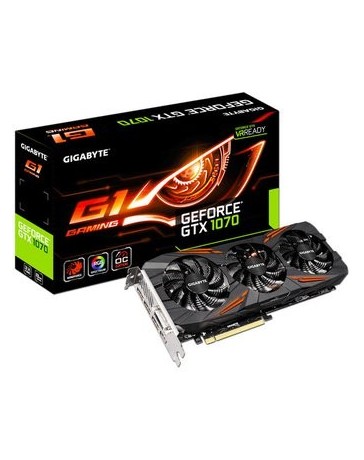 Tarjeta De Video NVIDIA Gigabyte GeForce GTX 1070 G1 - Envío Gratuito