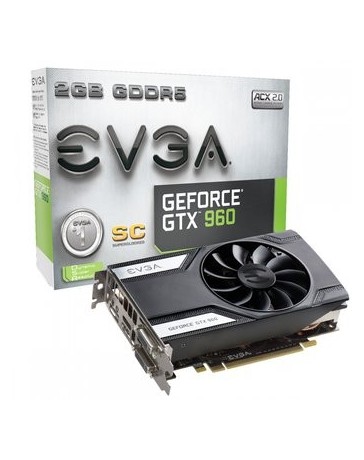 Tarjeta de Video EVGA NVIDIA GeForce GTX 960 SC, 2GB 128-bit - Envío Gratuito