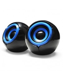 Bocinas Speaker VORAGO SPK-105 2.0-Negra-Azul. - Envío Gratuito