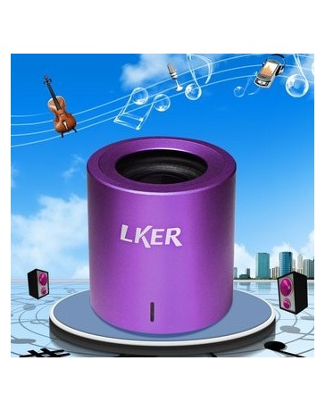 Altavoz Inalámbrico LKER FUN Con Bluetooth V3.0-Morado. - Envío Gratuito