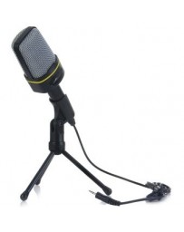 Condenser Sound Microphone with Stand for PC Laptop Skype Recording - Envío Gratuito